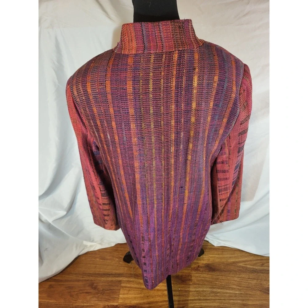 Vintage Randall Darwell Size Large ‎ Pink Red Tones Womans Jacket Blazer OOAK